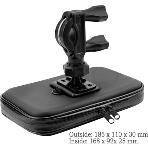 Besegad 360 Degrees Rotation Motorcycle Bicycle Cell Phone Handlebar Mount Holder for iPhone x 7 8 6s plus Below 6.3 Inch GPS