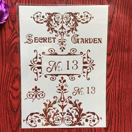 CraftArtGo DIY flower Stencils Painting Scrapbook Coloring Cake decorating sugar powder sieve printing mold printing table