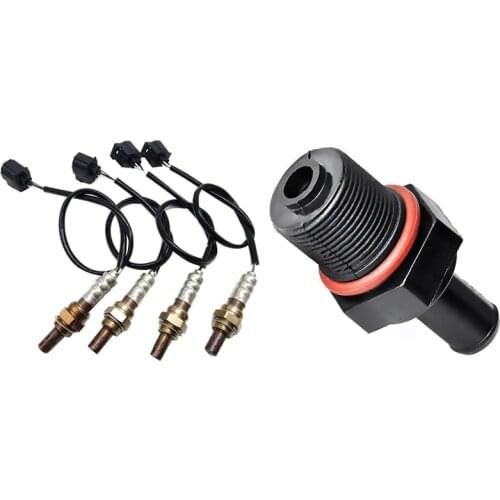 4Pcs O2 Oxygen Sensor 56028994AA 56041698AA with Car Positive Crankcase Ventilation PCV Valve Check Valve Exhaust Valve