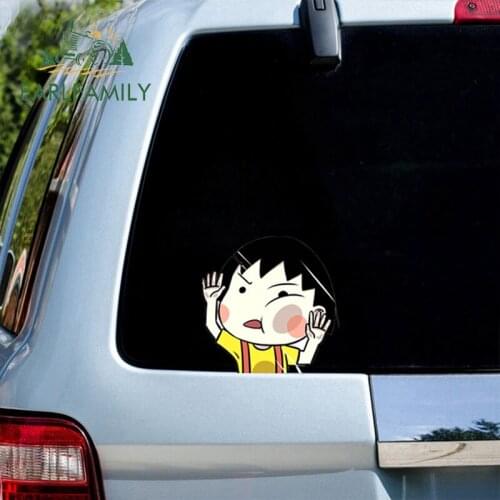 EARLFAMILY 13cm x 13cm for Chibi Maruko Chan Car Stickers Anime Decal Graffiti Campervan Surfboard Motorcycle Windshield Decals