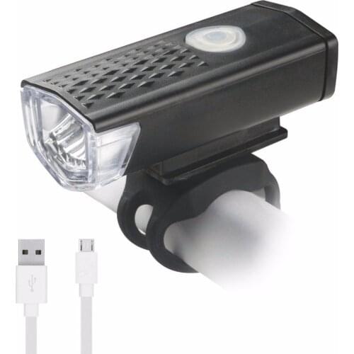 Bike Light USB Rechargeable 300 Lumen 3 Mode Bicycle Front Light lamp Waterproof 6000K Bike Headlight Cycling LED Flashlight