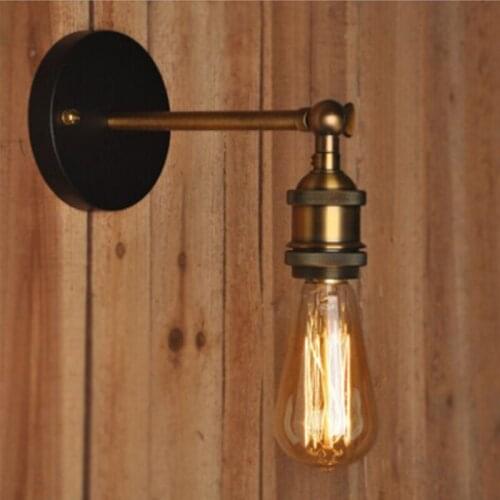 Retro Wall Lamp 110V-220V E27/E26 Edison Bulbs Vintage Wall Lights Wandlamp Indoor Bedroom Bathroom Balcony Bar Aisle Lamp