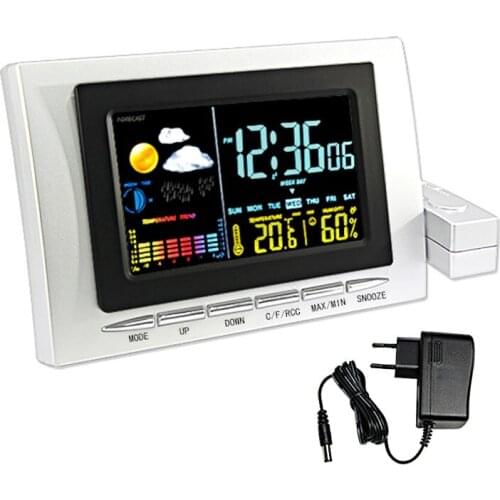 New Electronic Weather Station Alarm Clock With Temperature Digital Table Clock Backlight living Room office Home Bedroom Clock