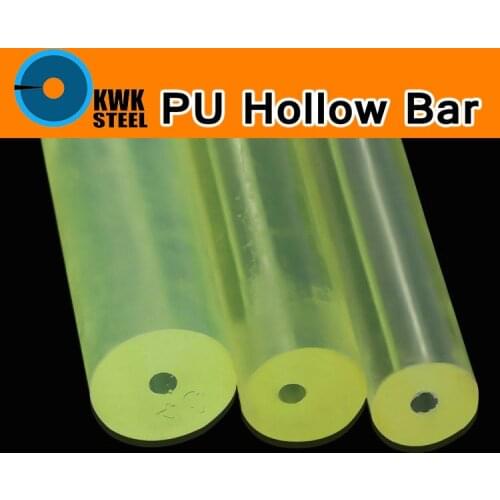 PU Elastic Pipe Hole Rod PU Round Tube Rubber Polyurethane Dichotomanthes Die Pad Mould Sealing Hollow Bar DIY Round Stick