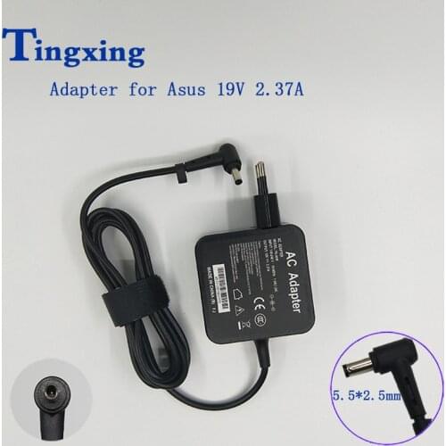19V 2.37A 5.5mm*2.5mm 45W Laptop Ac Power Adapter EU Wall Charger for Asus X551C X552 X451C D452E X451M Notebook