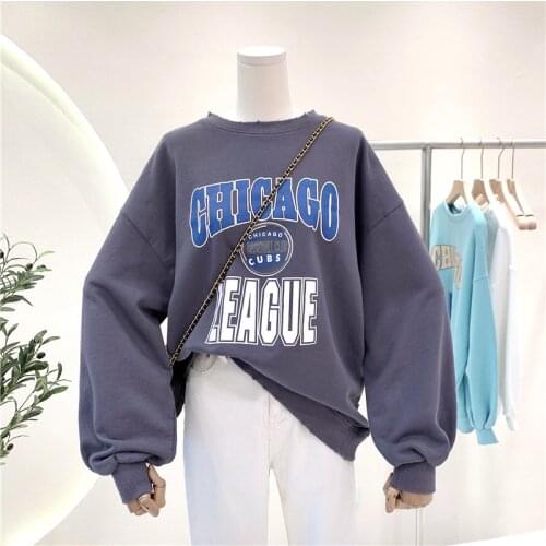 Sweatshirt Womens Spring And Autumn Thin 2021 New Fashion Retro Loose Versatile Pullover