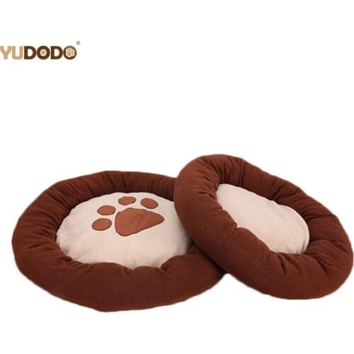 Waterproof Pet Dog Bed Winter Thicken Warm Round Cotton Kennel For Small Medium Dogs Sleeping Mats Coffee Blue Color Dog Sofa
