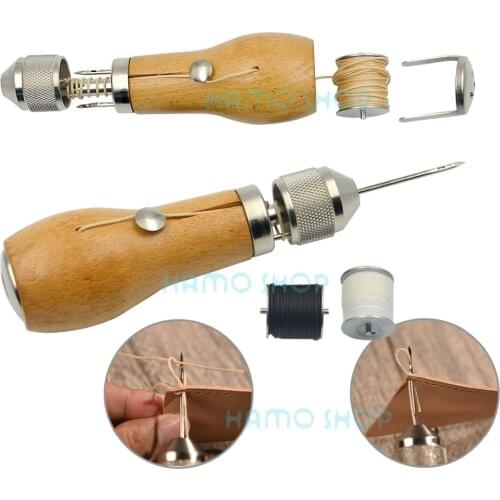 1set High Quality Rofessional DIY Speedy Stitcher Sewing Tool Kit for Leather Sail & Canvas Heavy Repair Hot Sale