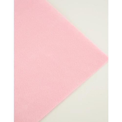 100% Nonwoven Polyester Interior Decoration Felt Fabric Embroidery Gift Packsge Christmas Crafts 1mm Thick Light Pink Colour