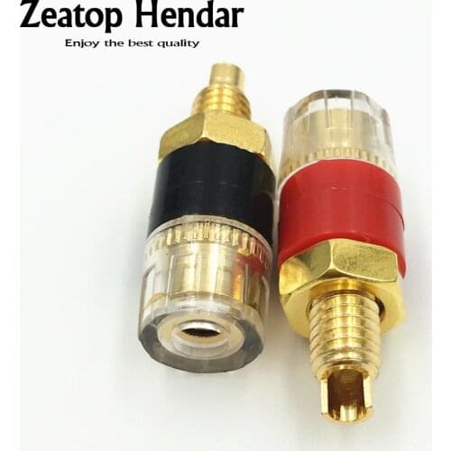 20Pcs Brass Binding Post Banana Plug for Speaker Amplifier Terminal 4mm Jack