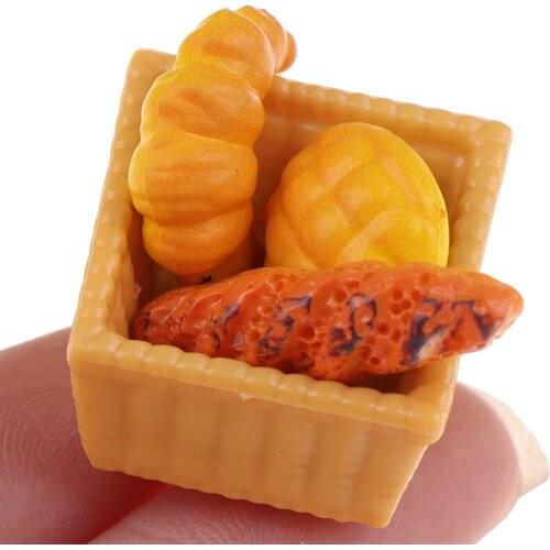4Pcs Dollhouse Miniature Baguette Combination Toys Doll Food Kitchen Accessories Simulation Toys New