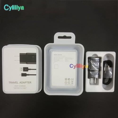 50sets 15W adaptive real Fast Charging US/EU/UK Travel Wall Charger + 2A Micro Usb Cable For Samsung S6 S7 Edge with retail box