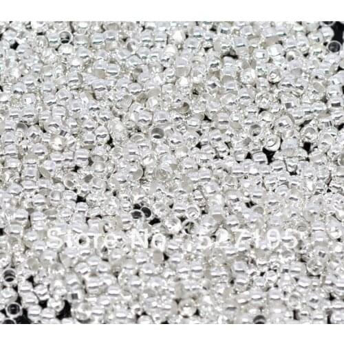 5000Pcs Silver Plated CrimpsBead 2mm