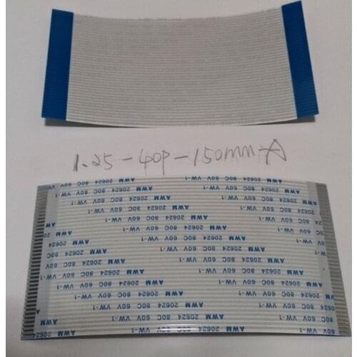 Free shipping flat cable 1.25mm-40p-150mm-A FPC LCD LVDS 1.25mm 40pin 150mm lenght coplanar direction ffc line 10pcs/lot