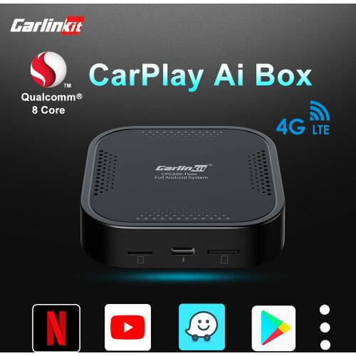 Wireless Carplay Ai Box Android 9.0 Android Auto Wireless Dongle GPS Built-in Smart Car Multimedia Adapter for OEM CarPlay Radio