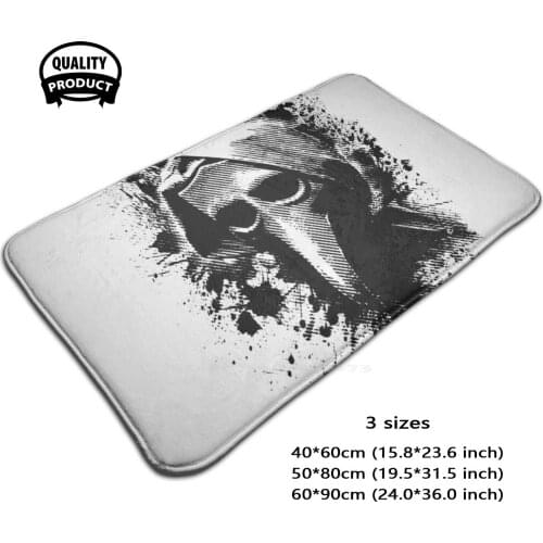 The Plague In Black 3D Soft Non-Slip Mat Rug Carpet Foot Pad Plague Venetian Halftone