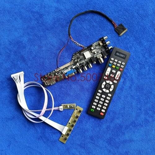 For LP173WD1-TLH2/TLH4/TLH5/TLH6/TLH8 1600*900 VGA USB AV TV 3663 40-Pin LVDS DVB digital display LCD Controller board Kit