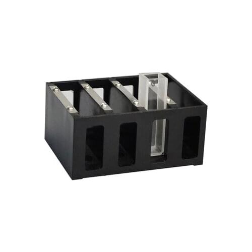 Fixed cuvette shelf, four-slot rack, and 1-50mm cuvette