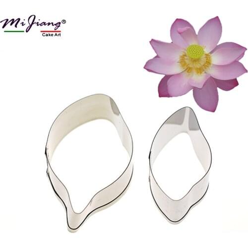 Lotus Flower Cake Mold Stainless Steel Metal Cookie Cutter Set Fondant Cake Decorating Tools Cupcake Baking Tools For Cakes A334