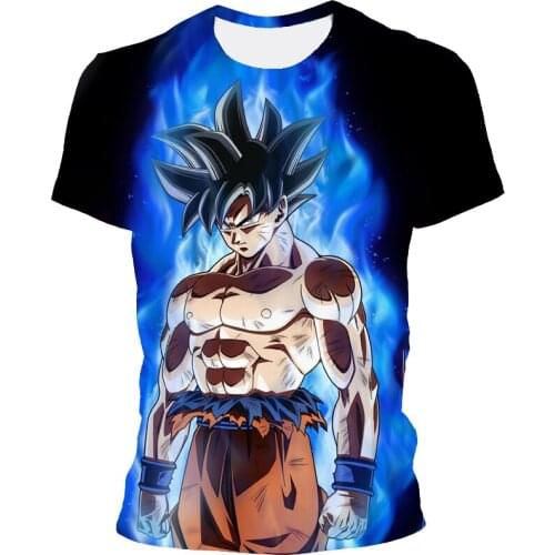 New Harajuku 3D Printing Polyester T-shirt Hip Hop Japanese Anime T-shirt Fashion Short Sleeve Male Large Size T-shirt XXS--6XL