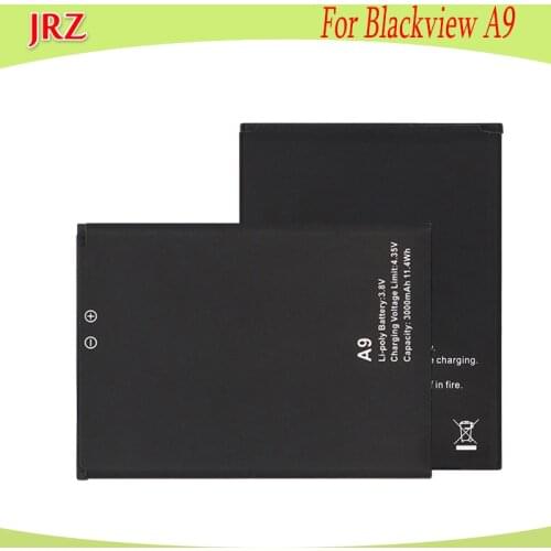 JRZ LOT=10PC 3.8V 3000mAh battery For Blackview A9 phone High quality Replacement Batteries Bateria