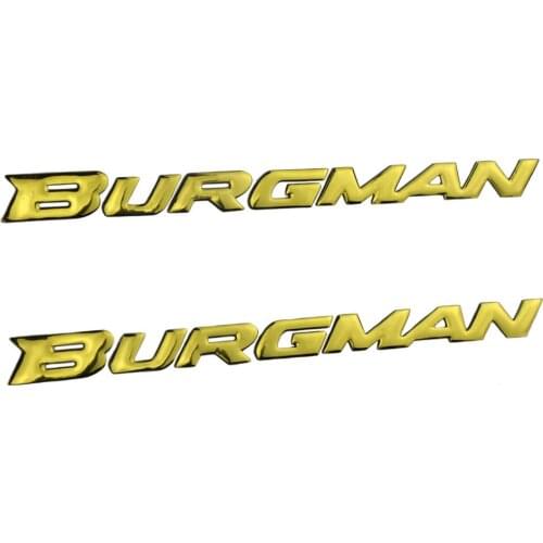 KODASKIN emblem Raised 3D Stickers decals For Burgman AN125 AN200 AN400 AN650 2002-2011Golden color