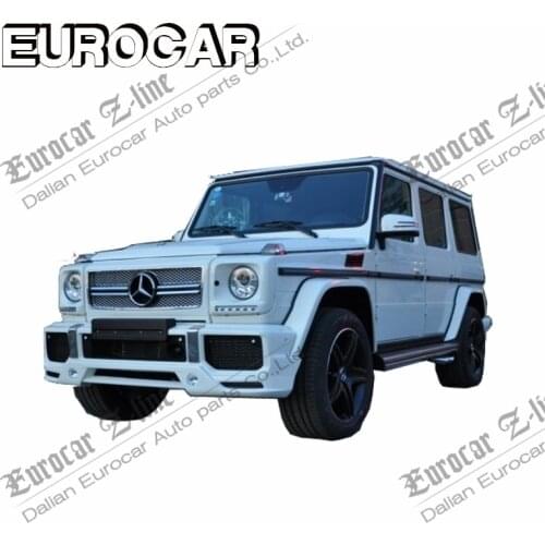 MB g wagon w463 A style body kit for w463 g500 g55 front bumper fenders grille side mirrors g63 g65