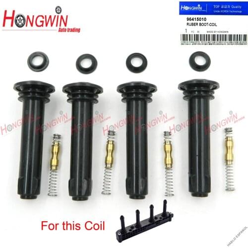 96415010 Ignition Coil Rubber Boot Kit With Spring For Holden Viva JF 05-09 4 Cyl. 1.8L F18D3 For Chevrolet Optra 2.0L ZS508