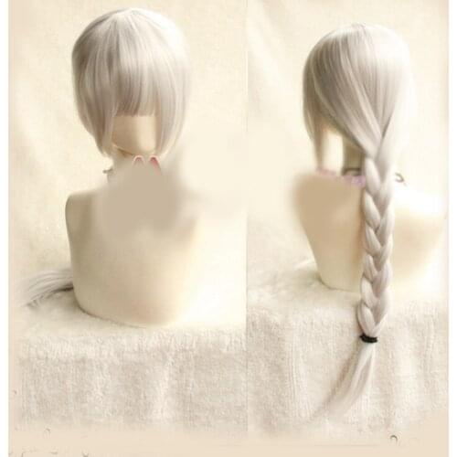 Creative Anime Howls Moving Castle Sophie Wig Synthetic Hair Cosplay Prop Halloween Party Decor for Men Women Gift 1pcs