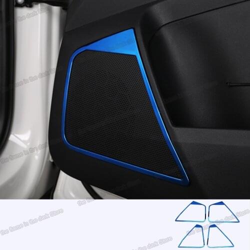 Lsrtw2017 for Skoda Karoq Car Inner Door Sound Speaker Frame Trims Interior Kit 2016 2017 2018 2019 2020 Accessories Auto audio