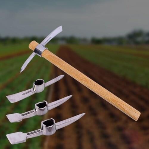 0.5lb/0.8lb/1.5lb Outdoor Camping Mountain Mattock Fiberglass Handle Pick Axe Small Size Garden Pick Hand Tools