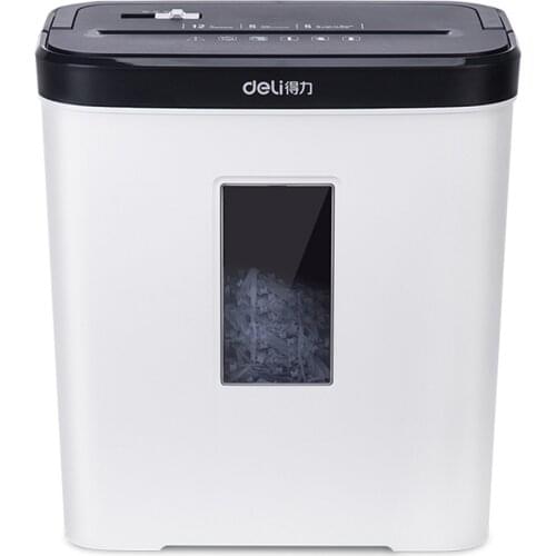 Deli 9939 Mini Electric shredder 12L 17L 220-230VAC/50Hz 5 minutes continuous shredding 5 sheets 4x25mm Level 4 security