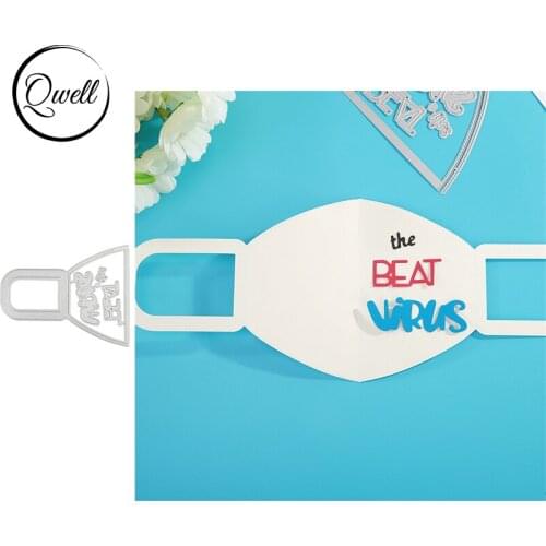 QWELL Words Like A Torch Multifunction Protective Articles Metal Cutting Dies DIY Album Paper Cards Making Template 2020 New