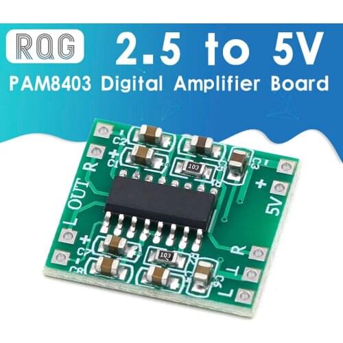 10PCS PAM8403 module Super digital amplifier board 2 * 3W Class D digital amplifier board efficient 2.5 to 5V USB power supply