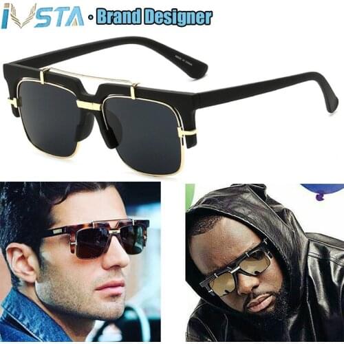 CAZ3L CA 2207 with Original Logo of Semi Rim Half Sunglasses Men Oversized Glasses Steampunk Optical Frame Brand Designer UV400