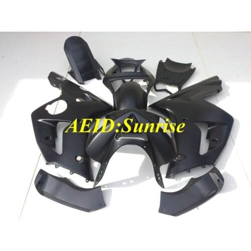 Injection mold Fairing kit for KAWASAKI Ninja ZX6R 636 03 04 ZX 6R 2003 2004 zx 6r ABS All matte black Fairings set+gifts KA26