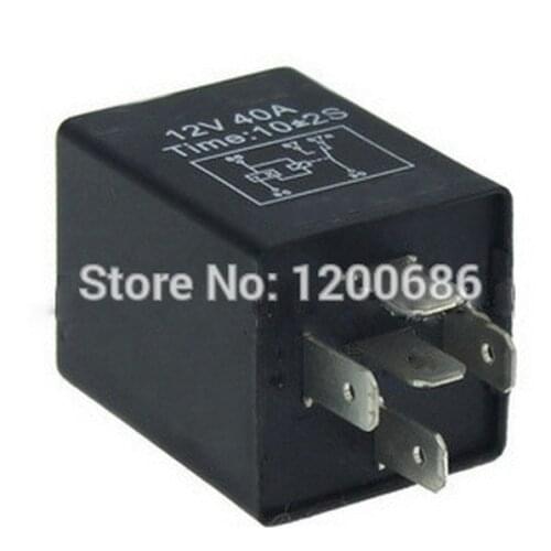 30A Automotive 12V 5 Pin Time Delay Relay SPDT 10 second ON delay relay 3 second delay on relay
