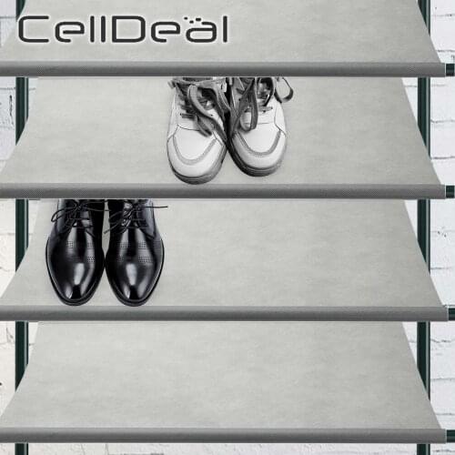 10Pcs Gray Shoes Cloth Extend Shoe Shelf Use Life Replacement Cloth Non-woven Folding Shoe Rack Accessories Easy to Install