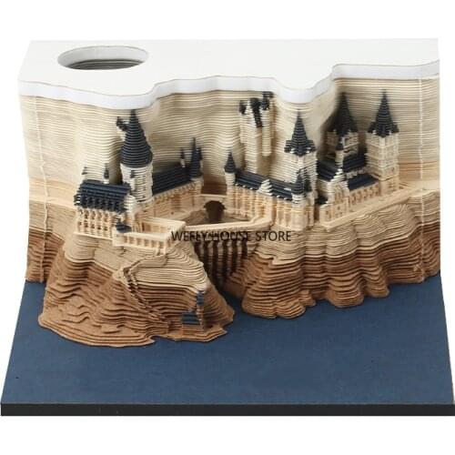 Special Block 3D Memo Pads Novelty Famious Movie Building Block 3D Note Pad Design harr Christmas Gift