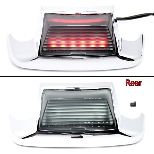 Rear Smoke LED Fender Tips Lights For Harley 1980-2008 Touring Electra Glide Softail FLSTC FLHT Models