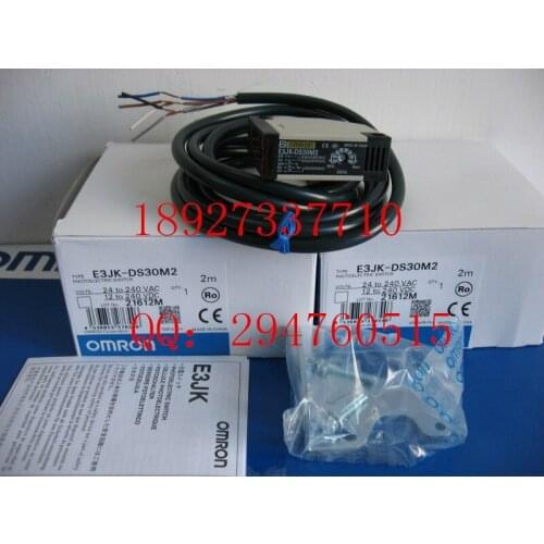 [ZOB] New original OMRON Omron photoelectric switch E3JK-DS30M2 2M E3JK-DR11-C --2PCS/LOT