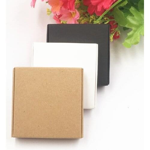 20 Pcs Brown/white/black Kraft Paper Small Airplane Gift Boxes Handmade Wedding Cookies Soap Packing Box Sock Packing Boxes