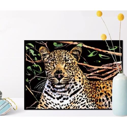 41*28cm Animal Scratch Painting Cards Tiger Diy Art Adult Crafts for Adults Scratch Paper Home Decor Drawing Decompression Toys
