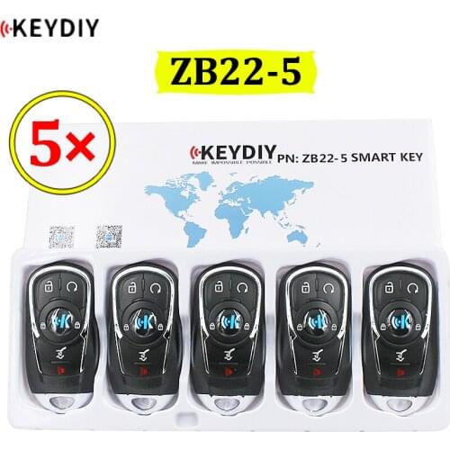 5pcs/lotUniversal ZB22-5 KD Smart Key Remote for KD-X2 Car Key Remote Replacement Fit More than 2000 Models