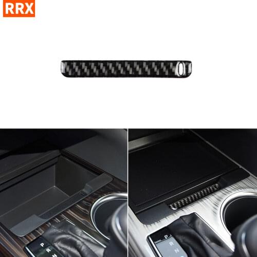 For Toyota Camry XV70 8th LE XLE V6 GA-K 2018-up Accessories Center Console Storage Box Groove Carbon Modified Interior Sticker