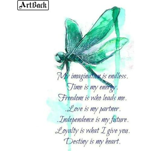 Many types 5d diamond painting dragonfly watercolor full square drill mosaic artwork 3d round diamond embroidery crafts