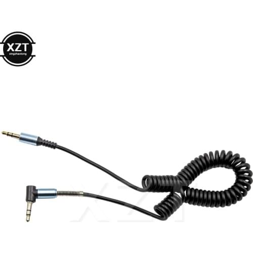 1pcs AUX Audio Cable 3.5MM Male to Male Cable For Phone Car Speaker MP4 Headphone Jack 3.5 Spring Audio Cables Adapter