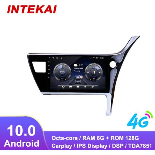 9"Android 10.0 Car Radio GPS Navigation autoradio multimedia player for Toyota Corolla 2017 2019 RHD head unit stereo