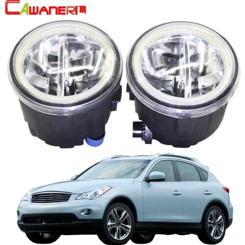 Cawanerl For Infiniti EX EX25 EX35 EX37 Car LED Bulb Fog Light Angel Eye Daytime Running Light 12V 2008 2009 2010 2011 2012 2013