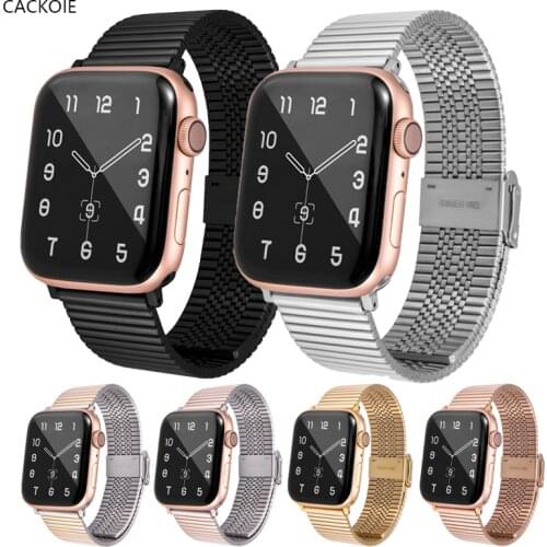 Bracelet For Apple Watch Band6 5 4 3 2 1 44mm/42mm/40mm/38mm Metal Stainless Steel Watchband Strap for iWatch Series Accessories